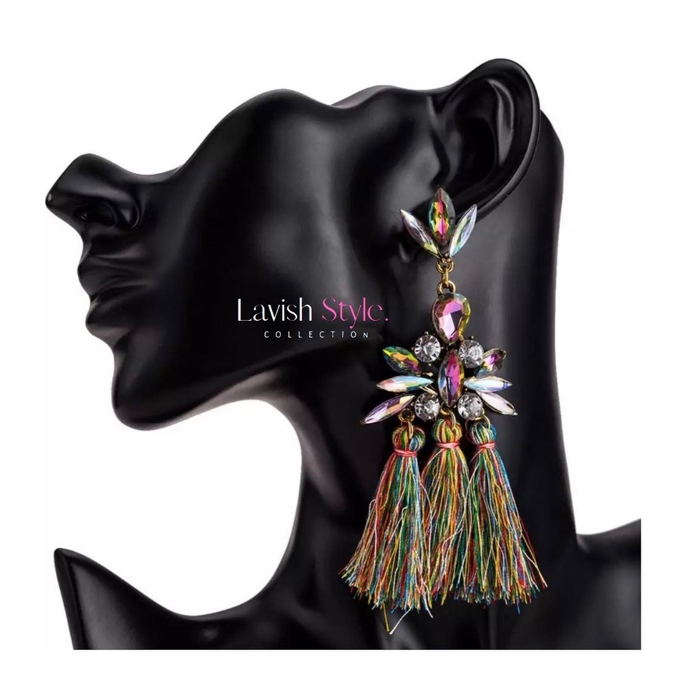 Exaggerated Thread It Up Earrings